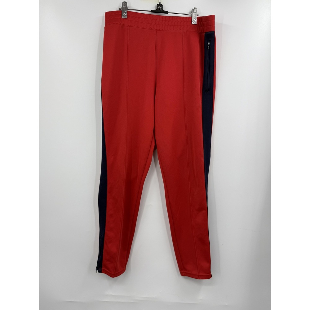 Nike‎ Martine Rose Track Pants Mens Large Red Navy Zip Hem Joggers Side Pocket